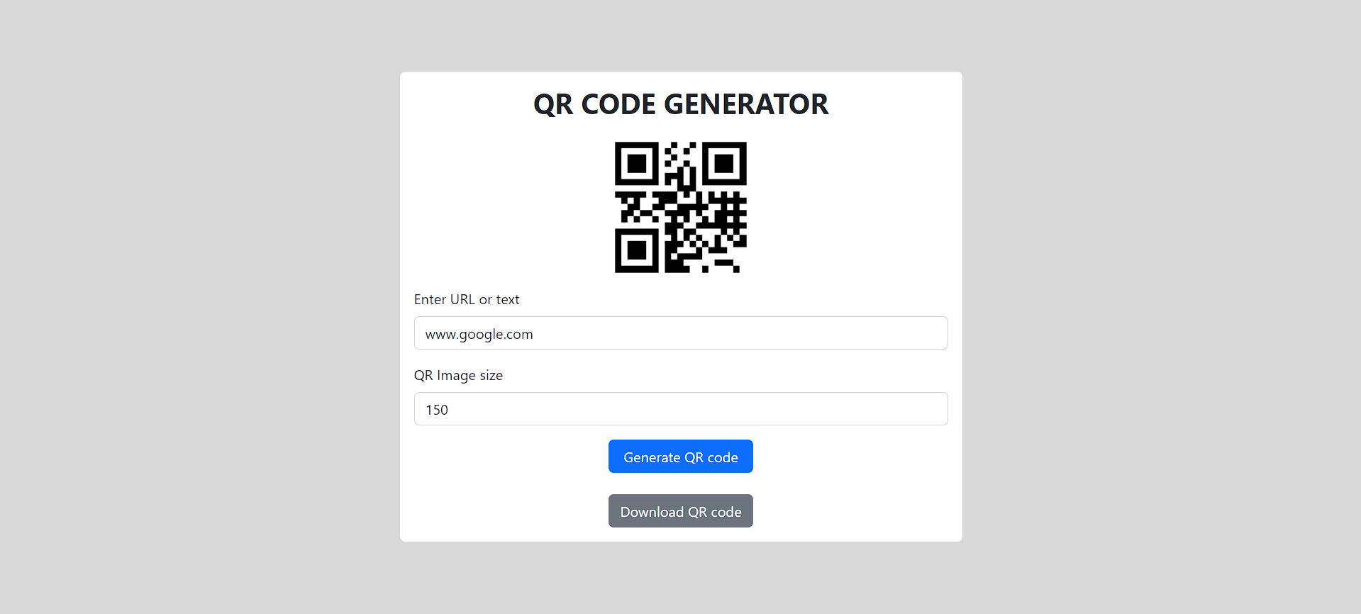 QR Code Generator