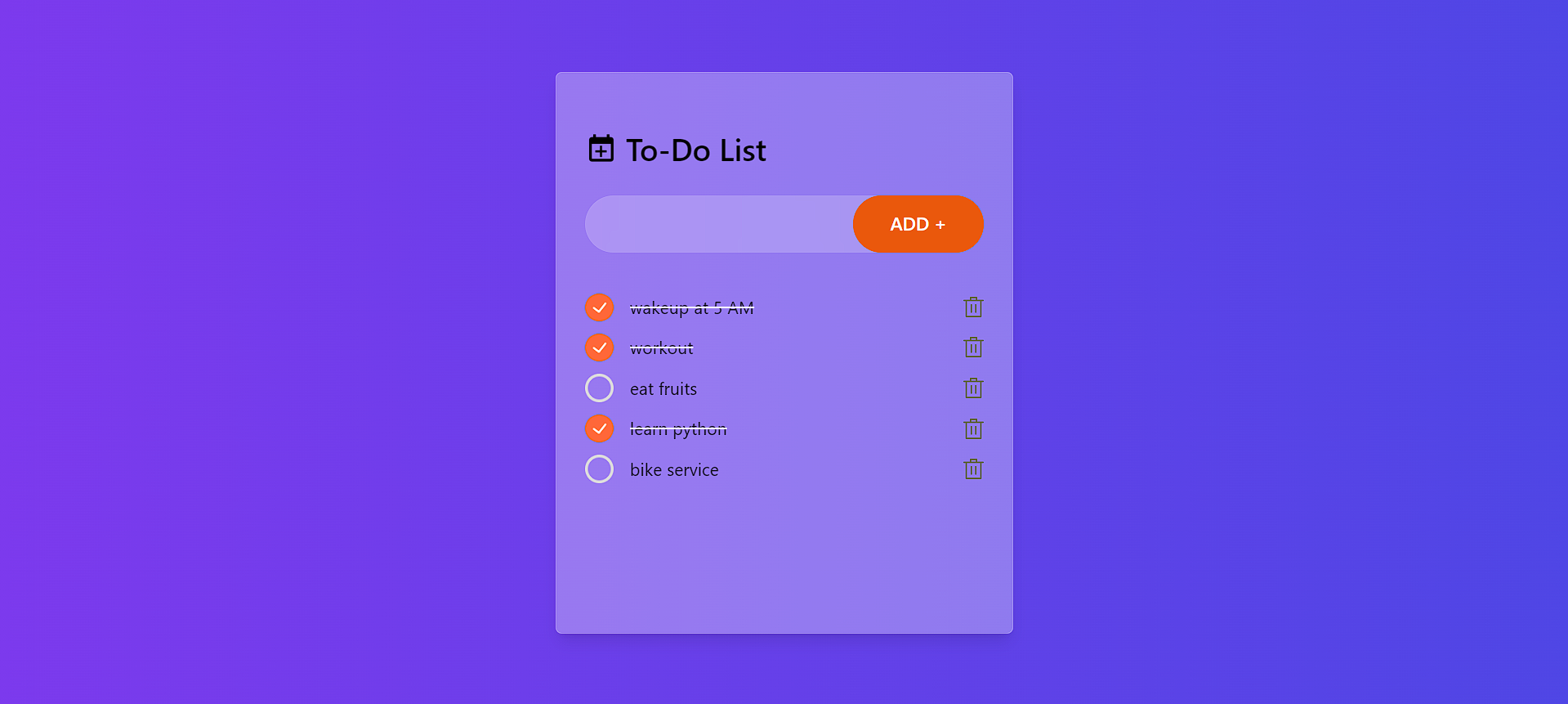 To-Do list